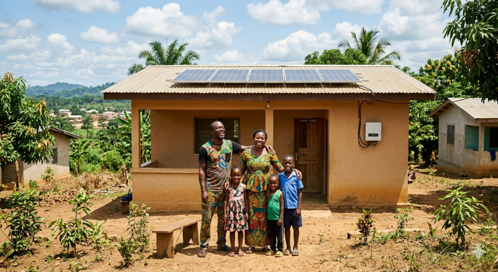 Famille solaire Bitam nord Gabon