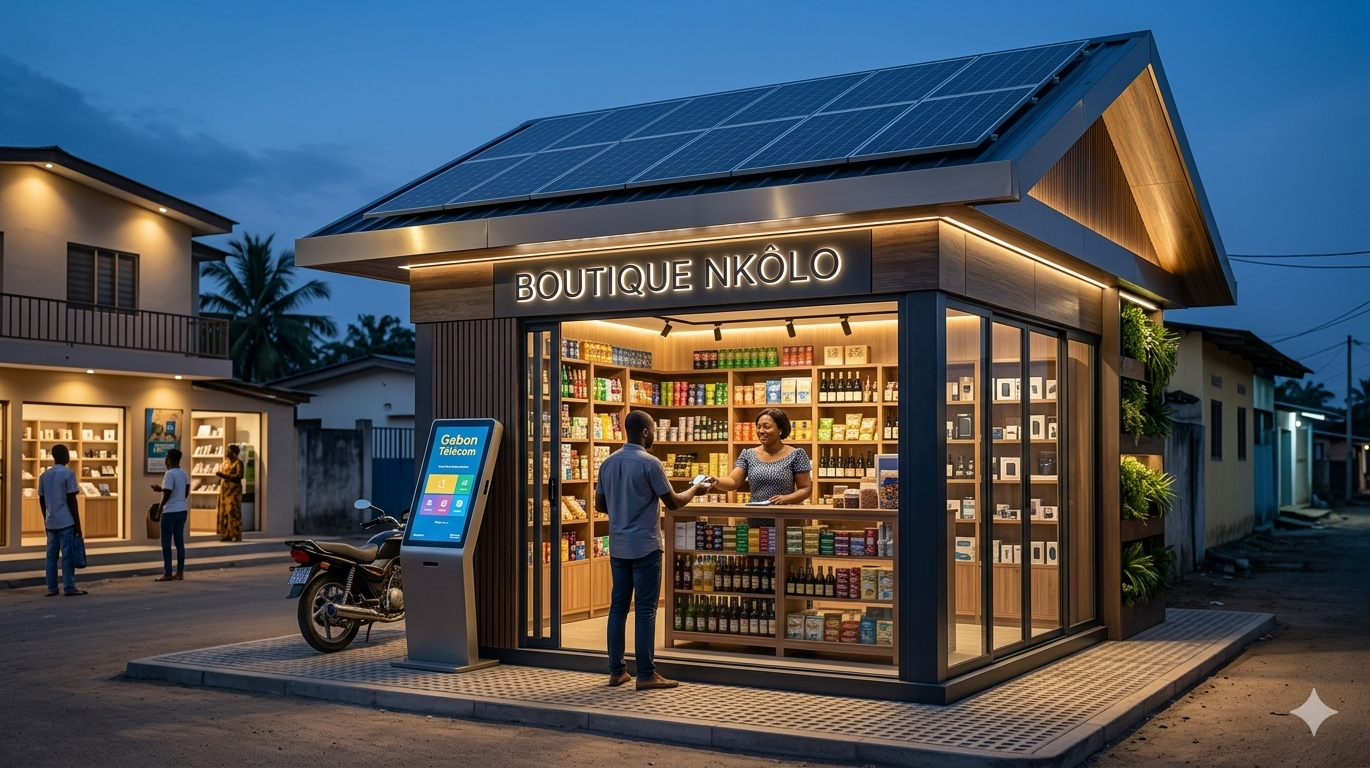 Boutique moderne solaire Owendo Gabon