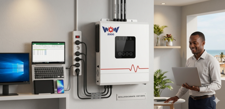 Onduleur solaire wow2000 Port-Gentil Gabon
