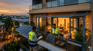 Nombre panneaux solaires maison Port-Gentil Gabon