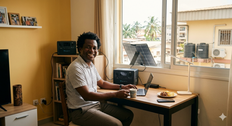 Solaire maison location Gabon locataire