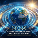 Record mondial solaire 605 GW 2025 Gabon