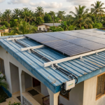 Panneaux solaires toit tôle Gabon installation
