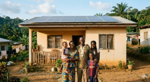 Famille solaire Lastoursville Gabon intérieur pays