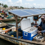 Pêcheur solaire conservation poisson Port-Gentil Gabon