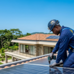 Installation solaire commune Akanda Gabon