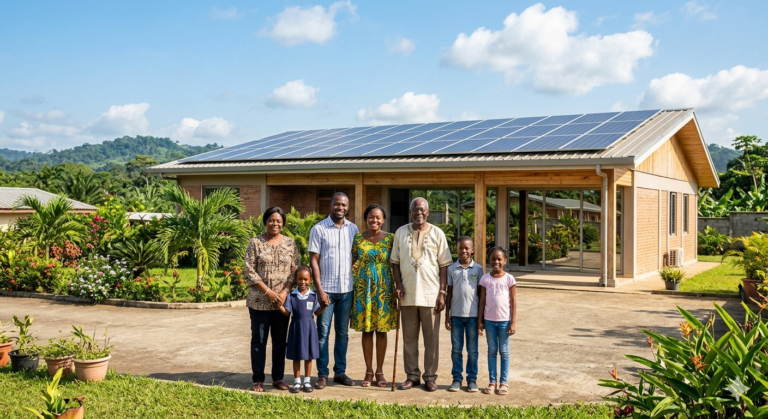 Investissement solaire famille Oyem Gabon