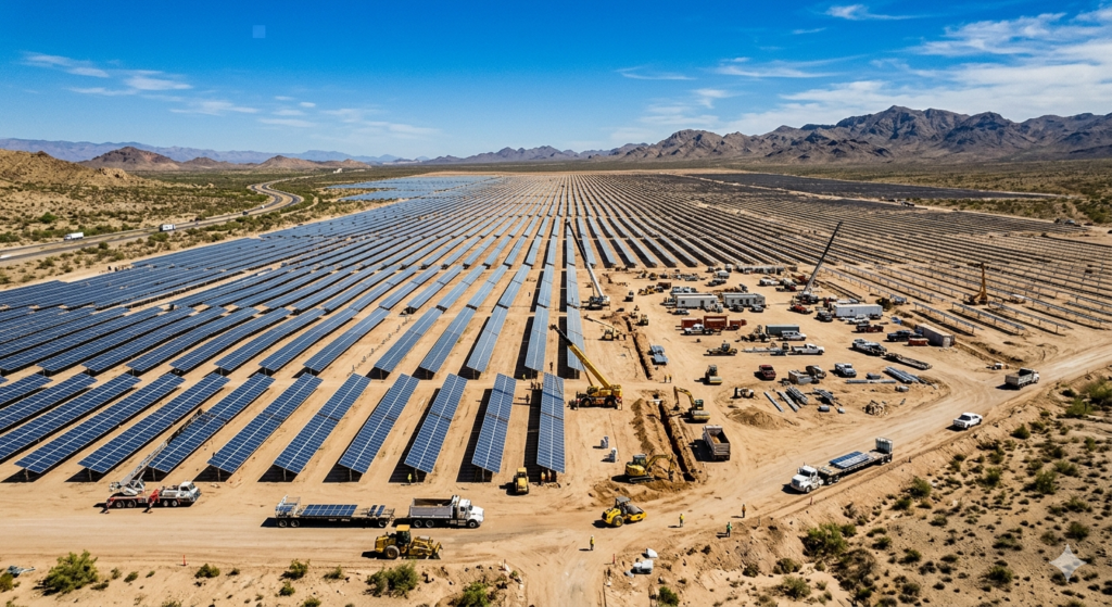 Accord géant solaire stockage Arizona États-Unis leçons Afrique