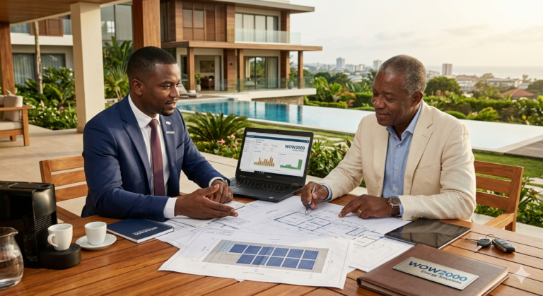 Dimensionnement puissance solaire villa grande maison Libreville Gabon