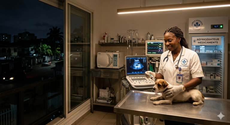Clinique vétérinaire animalerie solaire WOW2000 Libreville Gabon