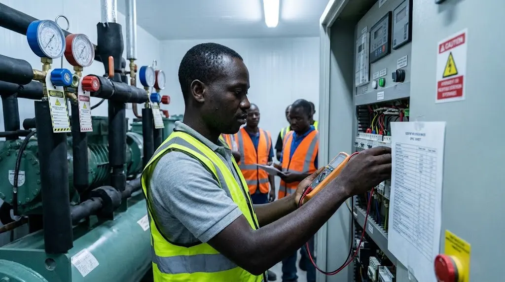 Illustration WOW2000 — Protéger les entrepôts frigorifiques et chambres froides avec le solaire au Gabon
