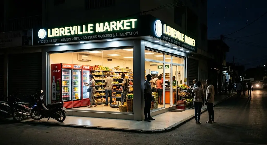 Illustration WOW2000 — Solutions solaires pour les supérettes et épiceries de nuit à Libreville