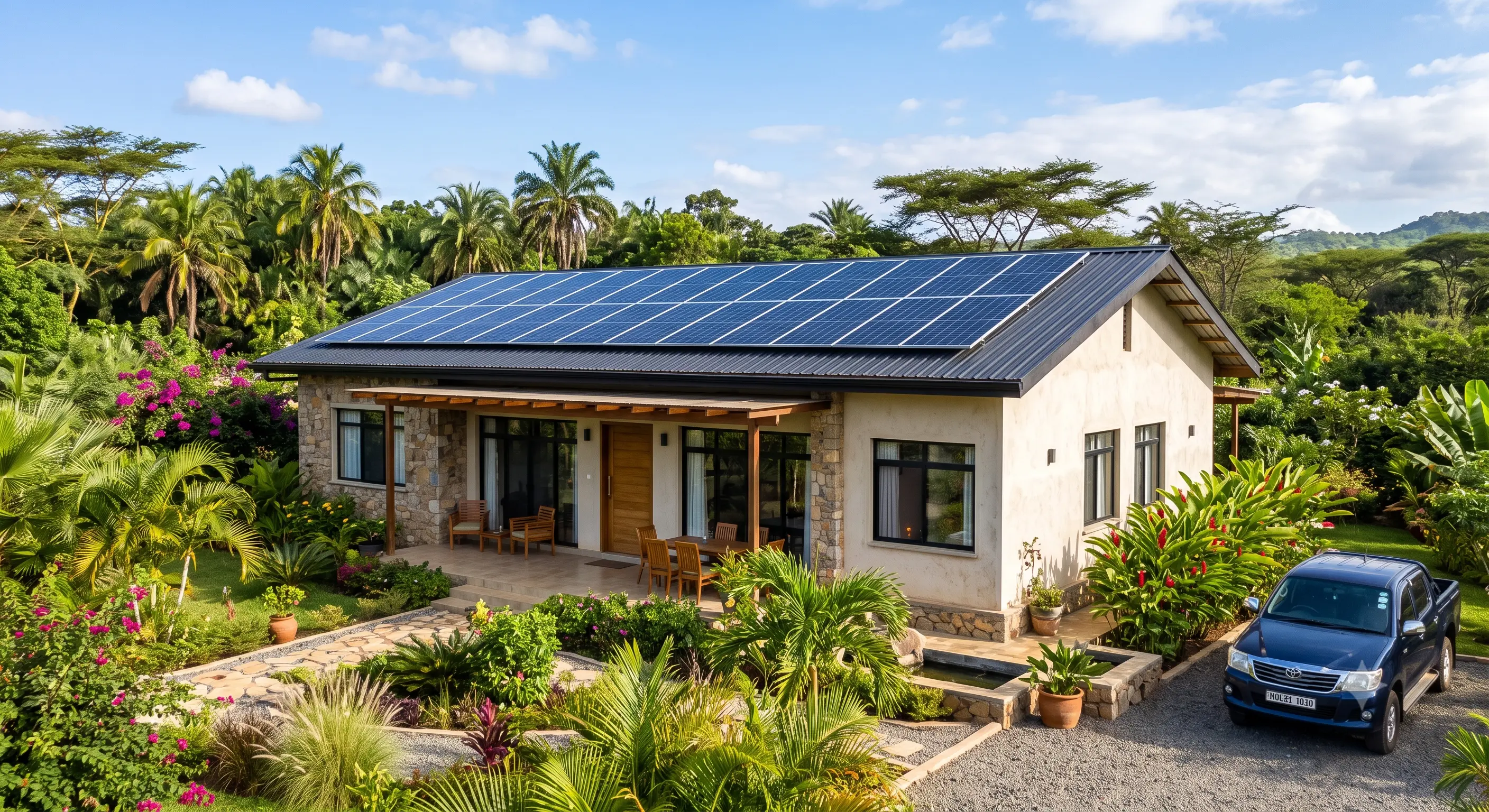 WOW2000 Illustration — How to Ensure a Reliable Residential Solar System in Gabon