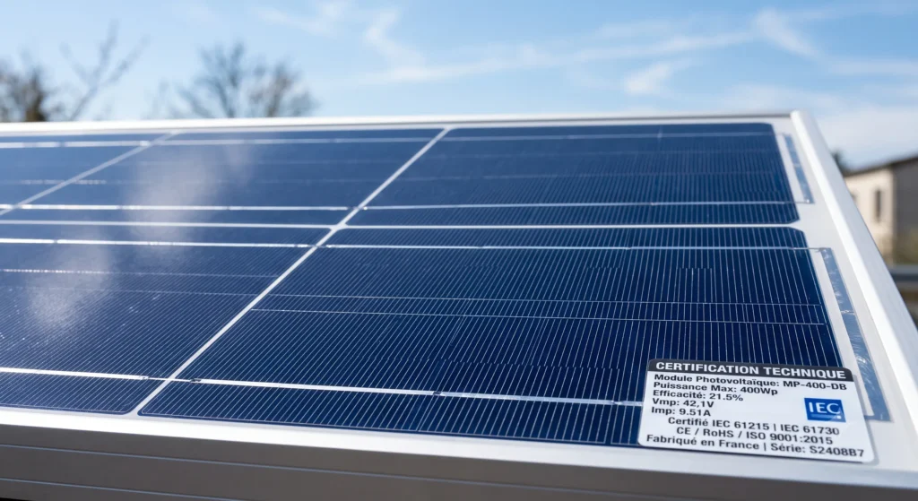 Panneau solaire certifié pour une installation résidentielle fiable au Gabon