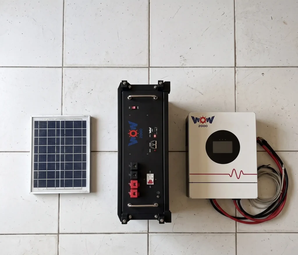 Illustration WOW2000 — Quel est le coût d'un kit solaire résidentiel anti-coupure au Gabon ?