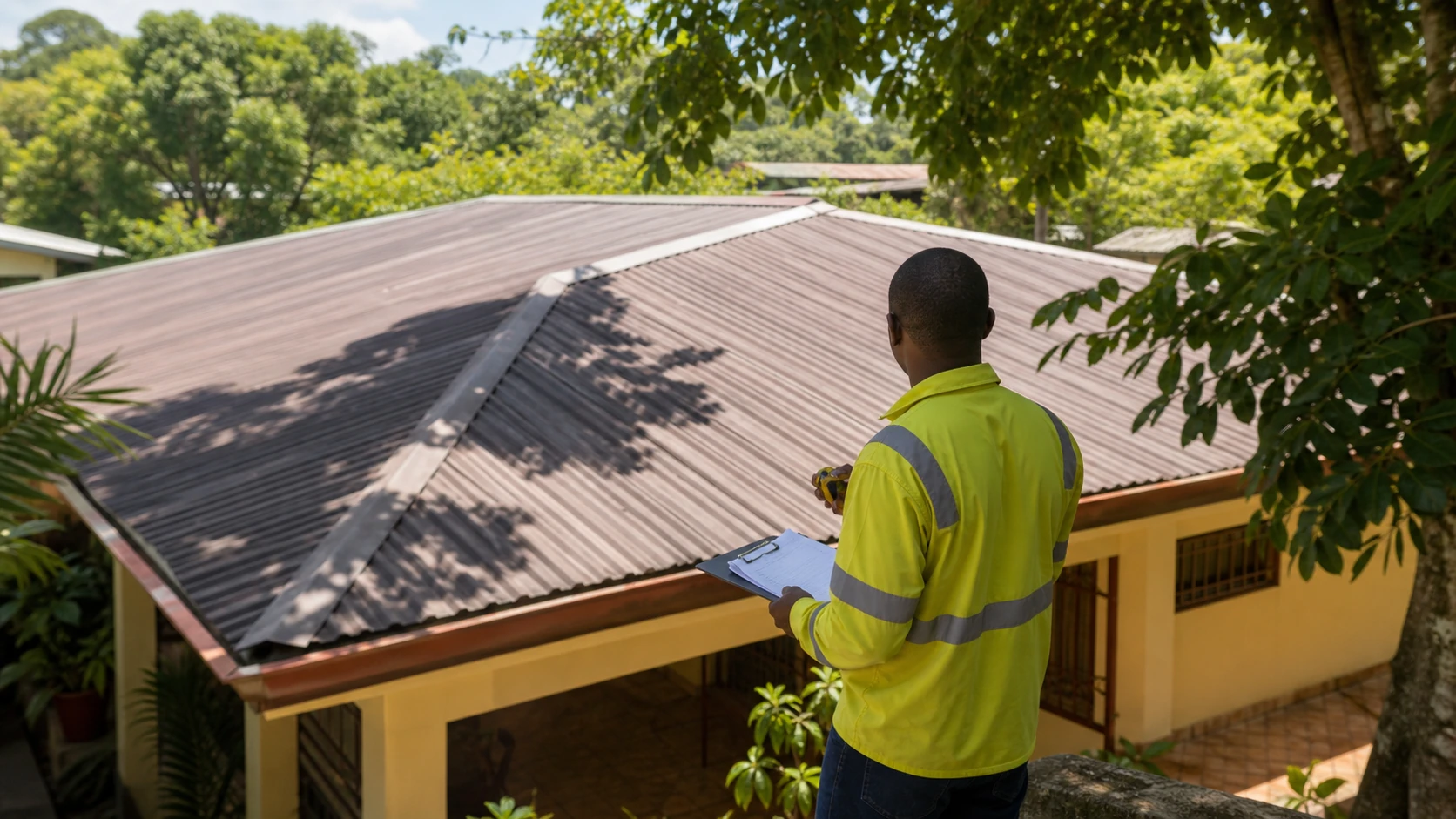 Évaluation de l'orientation et des ombres sur une toiture pour un projet solaire