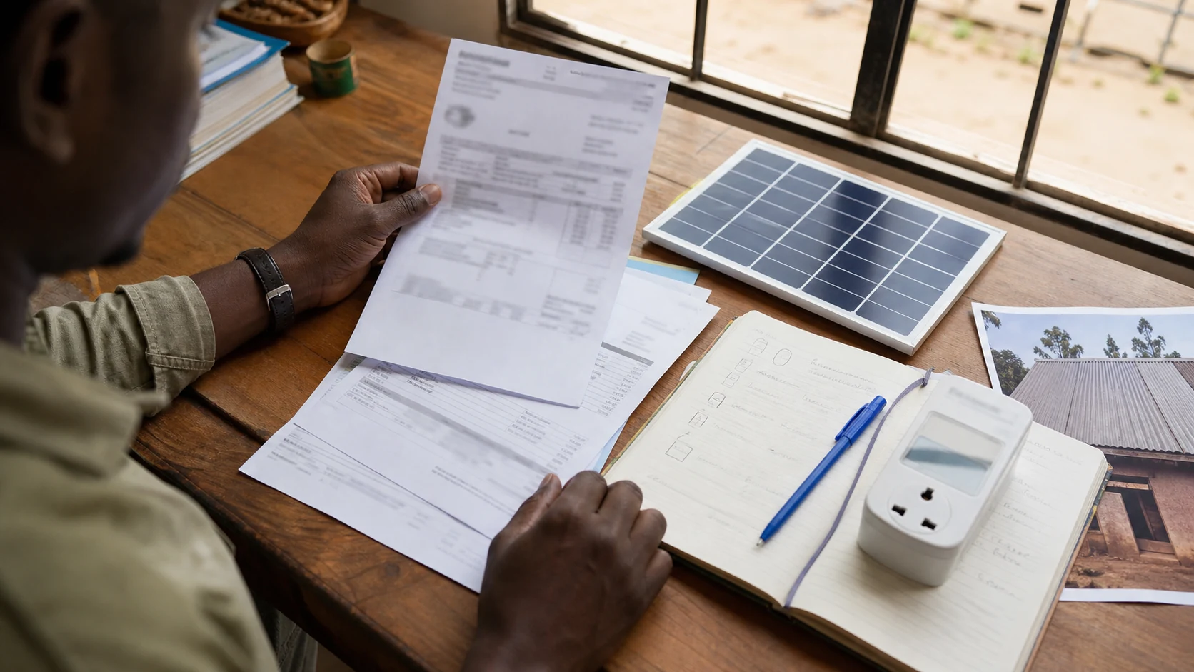 Préparation d'un dossier de consommation électrique pour une étude solaire