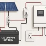Onduleur hybride batterie lithium Owendo installation de secours WOW2000