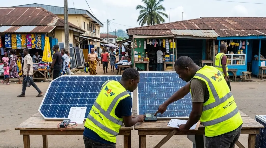 Illustration WOW2000 — Quel est le meilleur panneau solaire monocristallin à Libreville ?