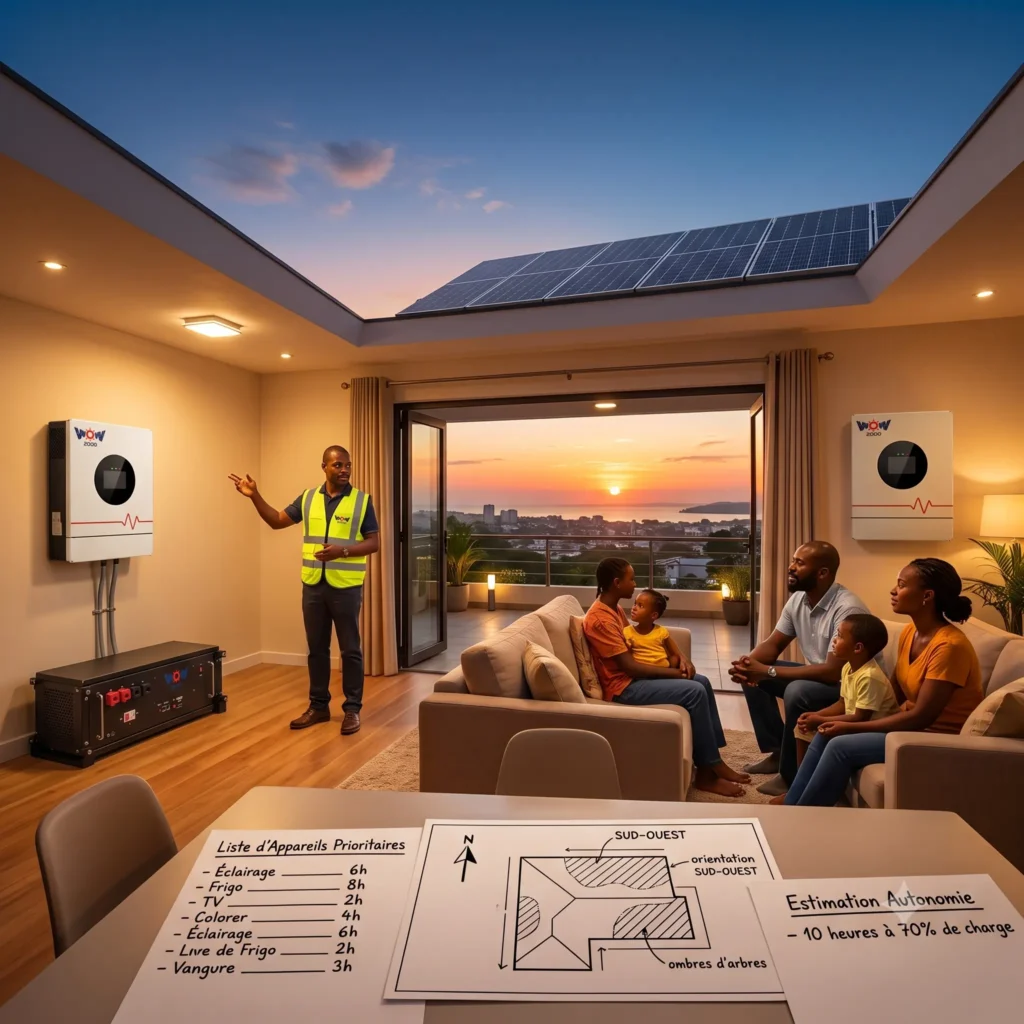 Illustration WOW2000 — Quel est le meilleur système solaire de secours pour une maison à Libreville ?