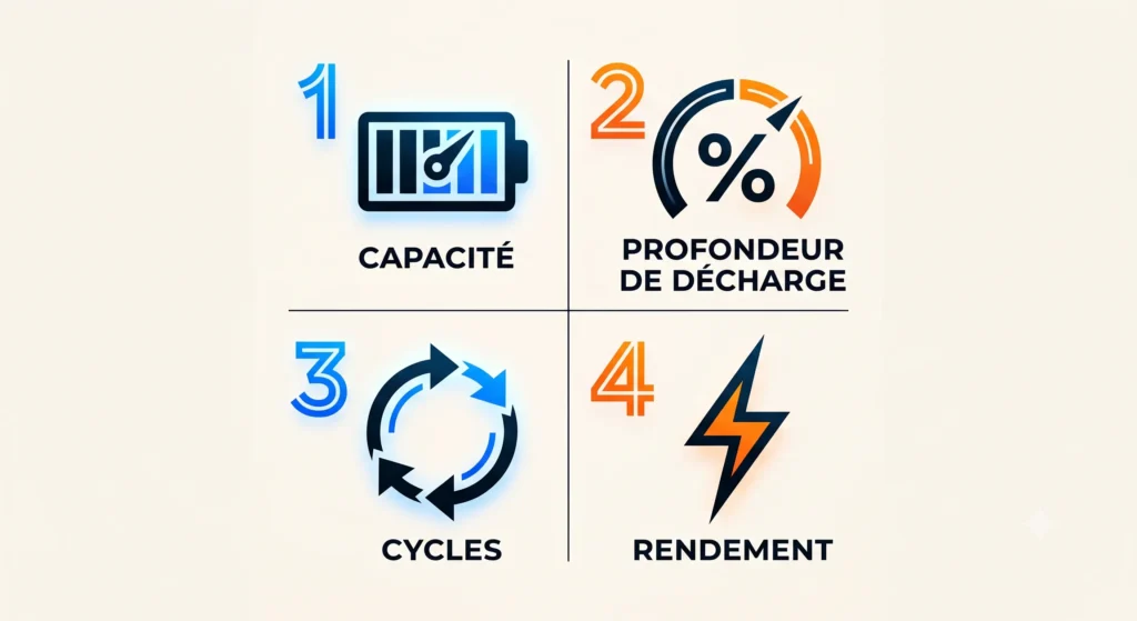 Paramètres techniques d'une batterie lithium pour installation solaire résidentielle