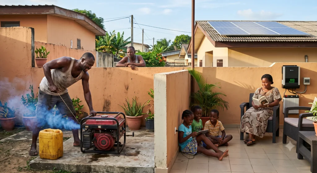 Illustration WOW2000 — Pourquoi choisir une installation photovoltaïque résidentielle pour éviter les délestages au Gabon ?