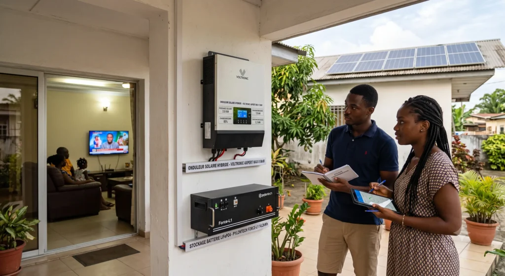 Illustration WOW2000 — Pourquoi choisir une installation photovoltaïque résidentielle pour éviter les délestages au Gabon ?
