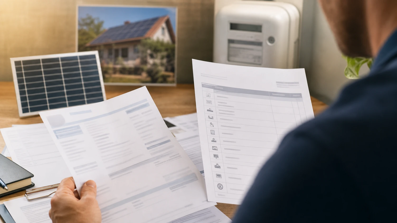 Préparation d'un dossier de consommation électrique pour une étude solaire