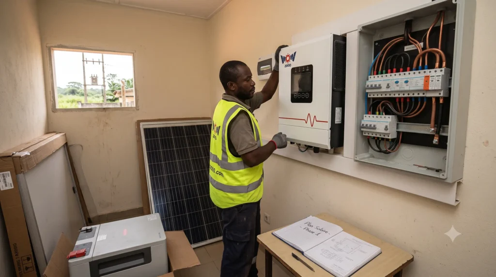 Illustration WOW2000 — Quel budget pour le solaire résidentiel au Gabon ?