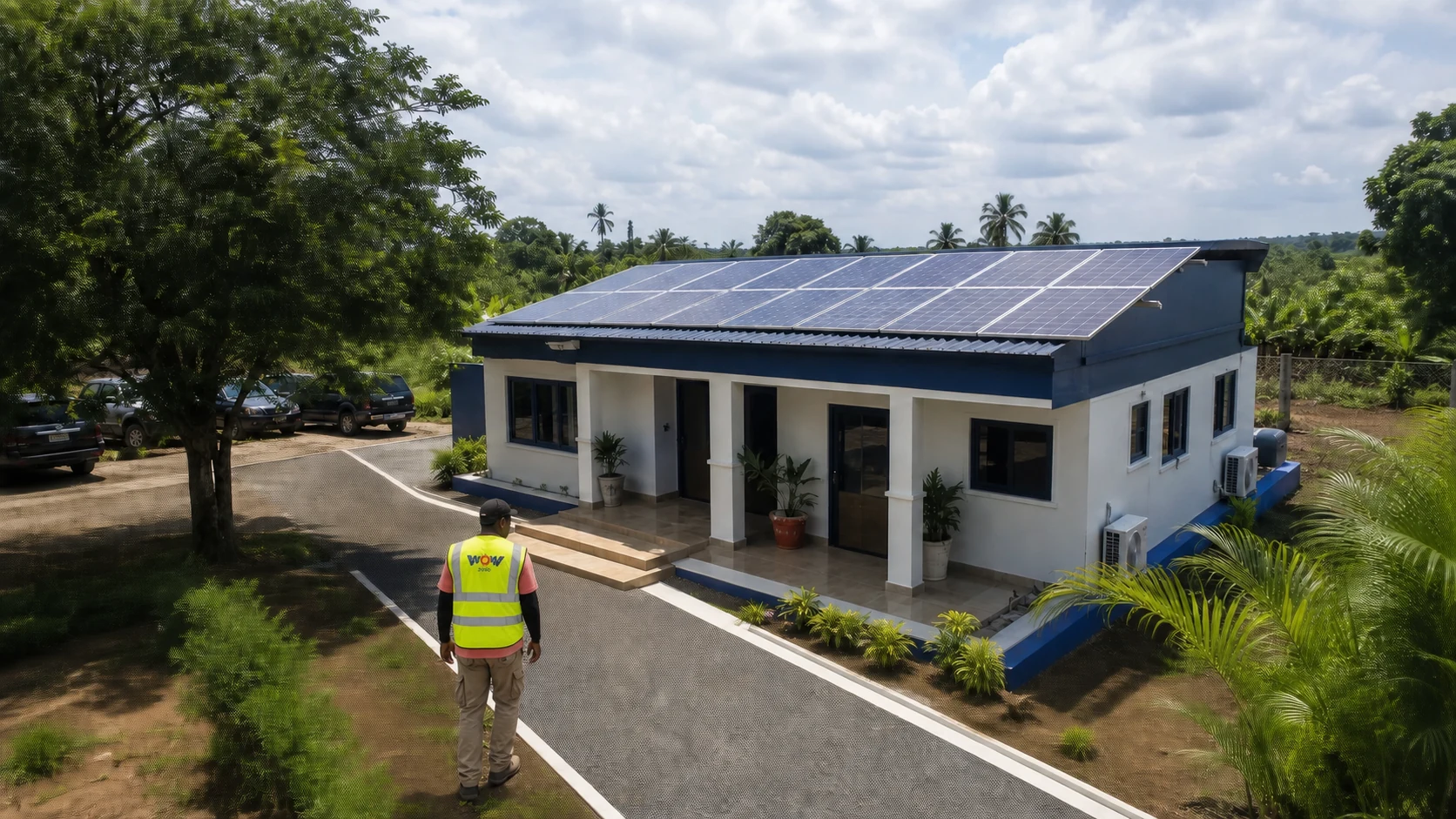 Évaluation de l'orientation et des ombres sur une toiture pour un projet solaire